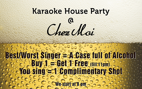 BombilTimes's tweet image. #BombilTuesday MT @cafechezmoi We are starting out Karaoke Nights tonight 8 PM onwards! Come. Sing!