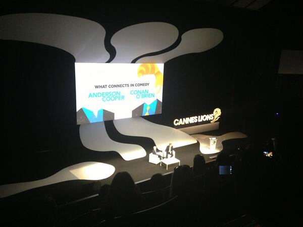 babdulghani's tweet photo. Jeff Bewkes, chairman and CEO of Time Warner introducing Anderson Cooper &amp; Conan O'brian in #canneslions http://t.co/r9yfxcT5op
