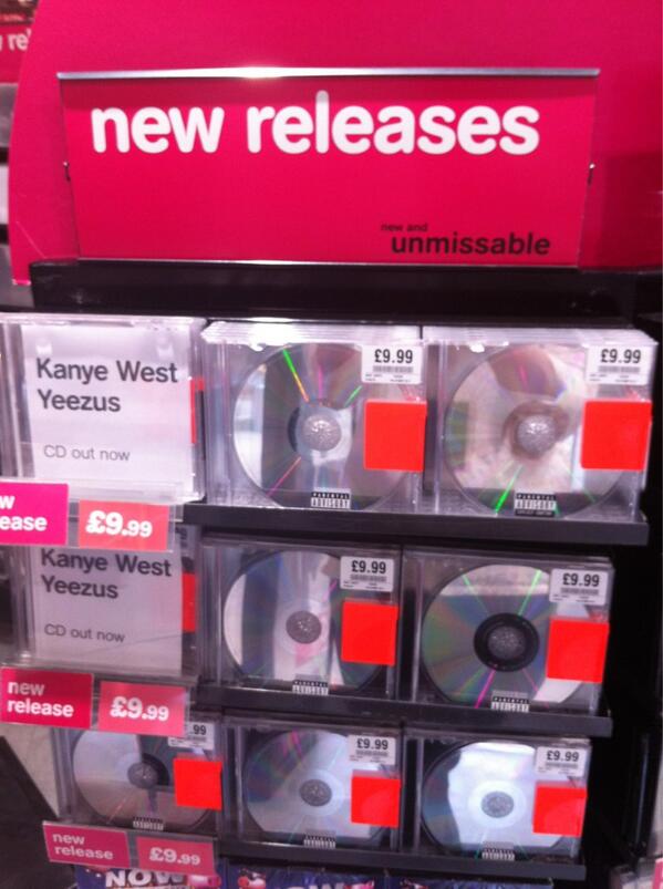 karendiddy's tweet photo. Kanye West new album Yeezus £9.99 in store today
Come down to hmv metrocentre and get your copy @hmvmetrocentre http://t.co/zQ3ZQIUEQx
