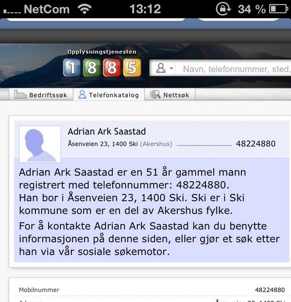 ikke stol på opplysningen 1885..