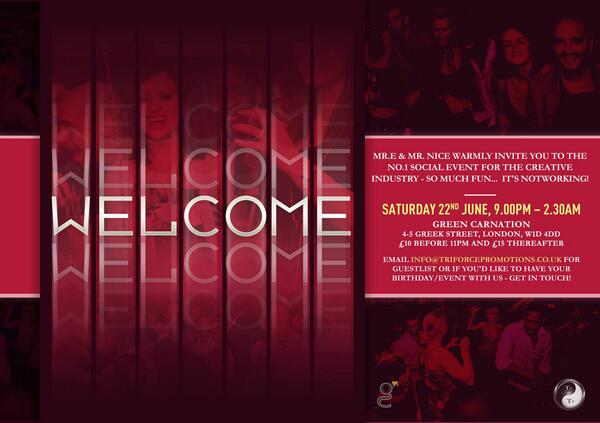 We've got two tickets to give away for <a href="/TriForceEvents/">TriForce - TCN</a> Welcome event on Saturday night. RT to win!