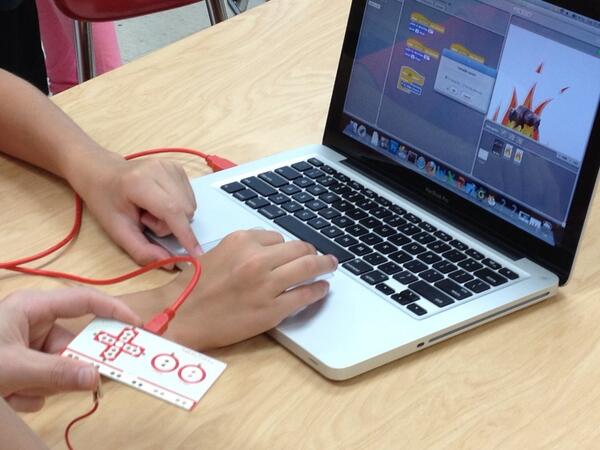 2020Smitty's tweet photo. Watching kids program Scratch and connect with Makey Makey and WeDo to move sprites. Incredible to see http://t.co/2ROJv51Grx