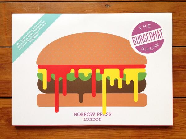 BurgermatShow's tweet photo. It's taken no small amount of time + love &amp; thanks to @nobrowpress the Burgermat book will launch at @ELCAFest :) http://t.co/Ls0NrMtuS9