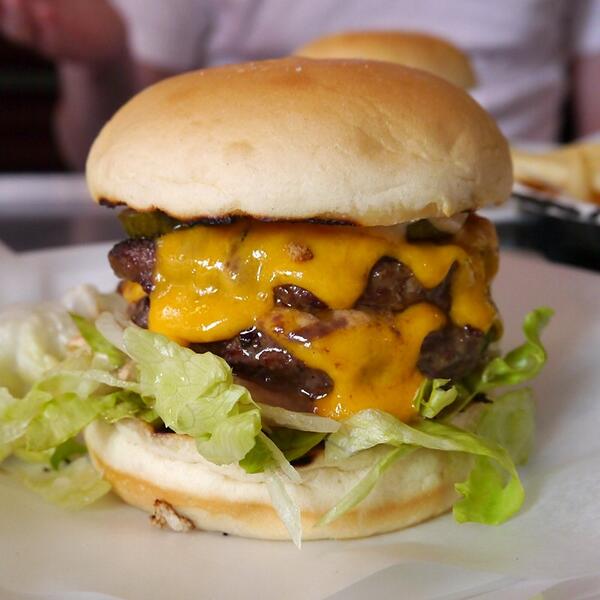 BurgermatShow's tweet photo. @paulwf @byronhamburgers Here's another snap - double trouble! http://t.co/N2i6qhhexk
