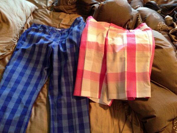 christurcotte_'s tweet image. HELP!! Pink shorts or blue pants for my game today in the Century 21 Easter Seals Tourney? #lookpro #awfulgolfer