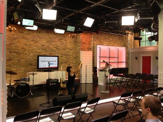 RobFMusic's tweet photo. Awards at the Marilyn Denis studio this morning! Really great crowd of industry experts hanging out! #fsa13 http://t.co/zLFBrHYb8a