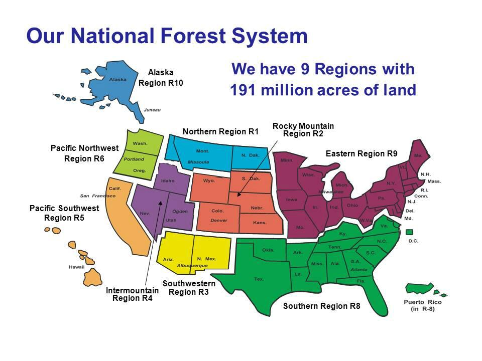 USDA Forest Service on Twitter "The Forest Service has 9 regions. http