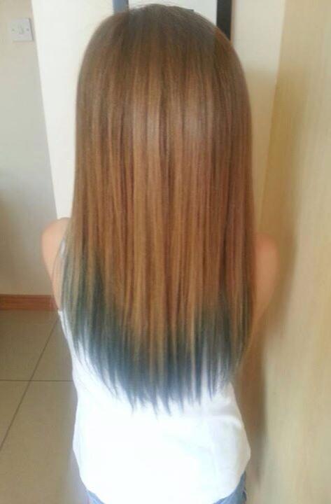 DirectionerEG's tweet image. My very 1st #dipdye #ombre #summer Can't believe my mum let me get it done #loveit
