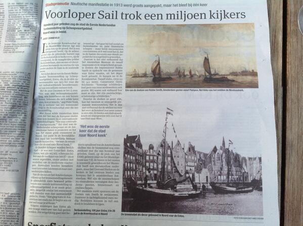 rvanhes's tweet image. Leuk artikel #Parool #ENTOS Mijn vader vertelde er over. Had er een vliegtuig gezien. Vloog over t IJ. Was dat zo?