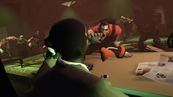 The_Red_Pyro's tweet image. TF2 zombies