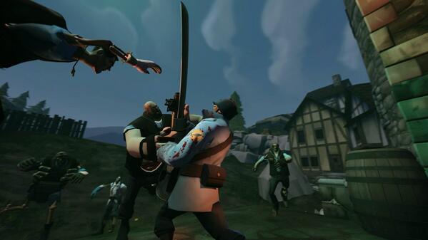 The_Red_Pyro's tweet image. TF2 zombies