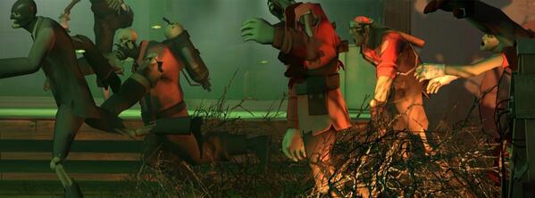 The_Red_Pyro's tweet image. TF2 zombies