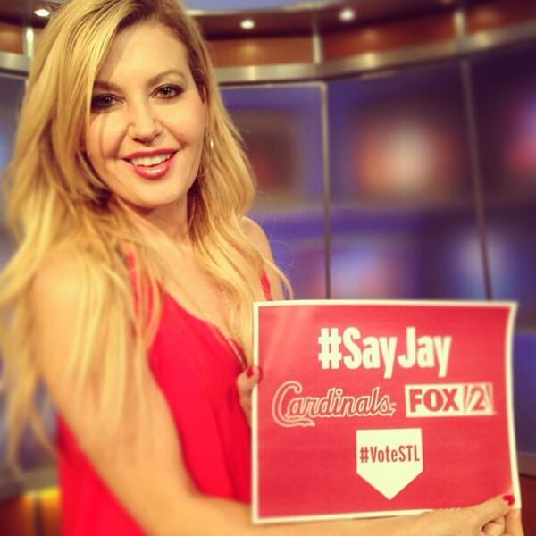 FOX2now's tweet photo. #SayJay with @MelanieMoon #votestl - twitter: @Moon_Melanie #stl http://t.co/N7ATfwRmZq