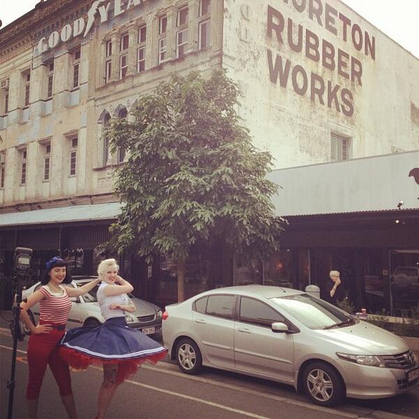 The girls from That Shop shaking it in the village.  Only 9 days left until we're rockin' round the clock for real!