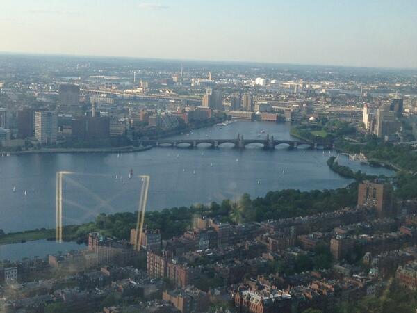 Gorgeous view from the Top of the Hub to end first day of the EAC #eac13