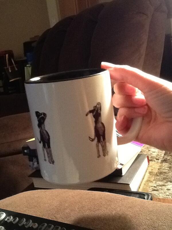 bunnyhopkin's tweet image. My favorite mug @AllieBrosh #hyperboleandahalf #simpledog 🐾