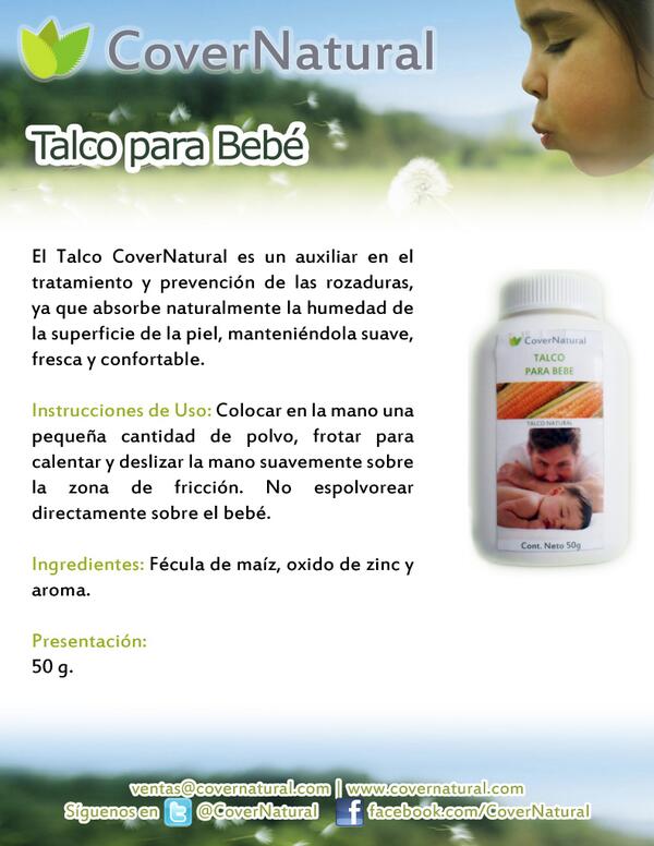 CoverNatural's tweet image. Talco Natural