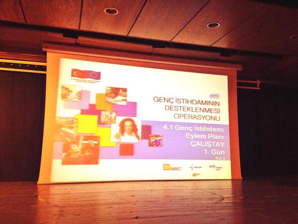 Genc istihdamın desteklenmesi operasyonu eylem calistayindayiz.