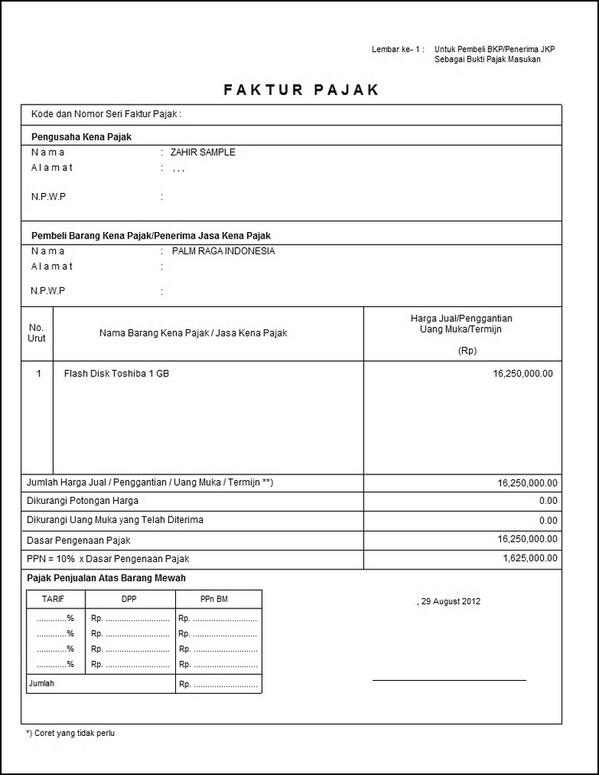 Contoh Faktur Pajak Dengan Diskon - Cara Ku Mu