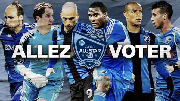 cfmontreal's tweet photo. #MLSAllStar - Faites vite ! Le vote via twitter prend fin demain. Règlements : http://t.co/JXA4BuRgMh #VoteIMFC http://t.co/AFMvMMD4WM