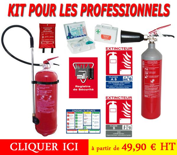 DiscountExtinct's tweet image. Kit Extincteurs Professionnels à partir de 49,90 € HT discountextincteur.com