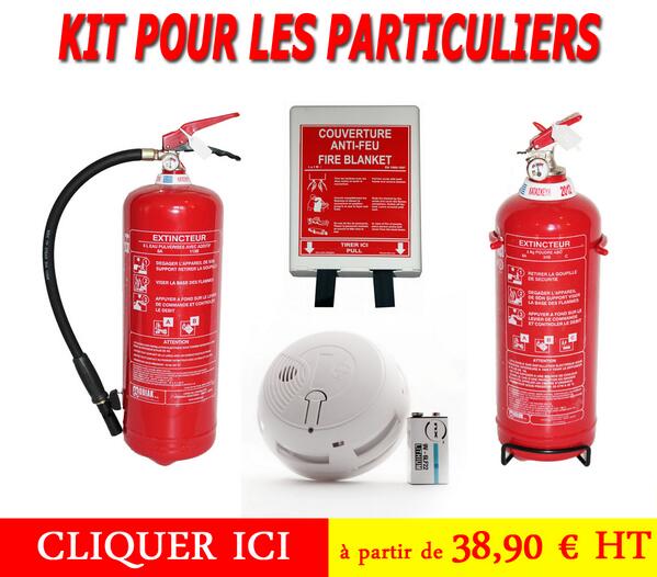 DiscountExtinct's tweet image. Kit Extincteurs Particuliers à partir de 38,90 € HT discountextincteur.com