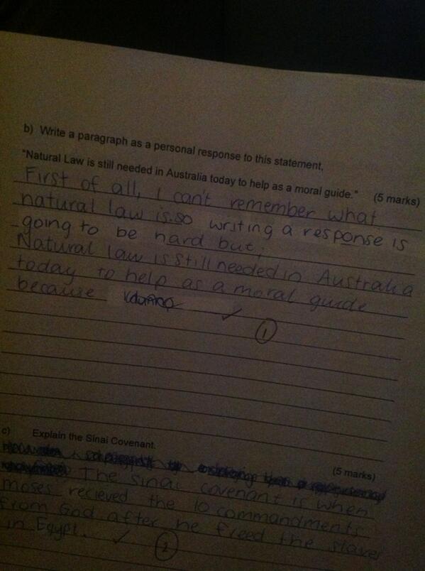 I CANT BELIEVE I GOT A MARK FOR THIS