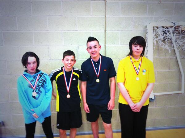 Benfield trampoline medalists! Well done to Rebecca, Jamie, Darren and Adam! #teambenfieldpe