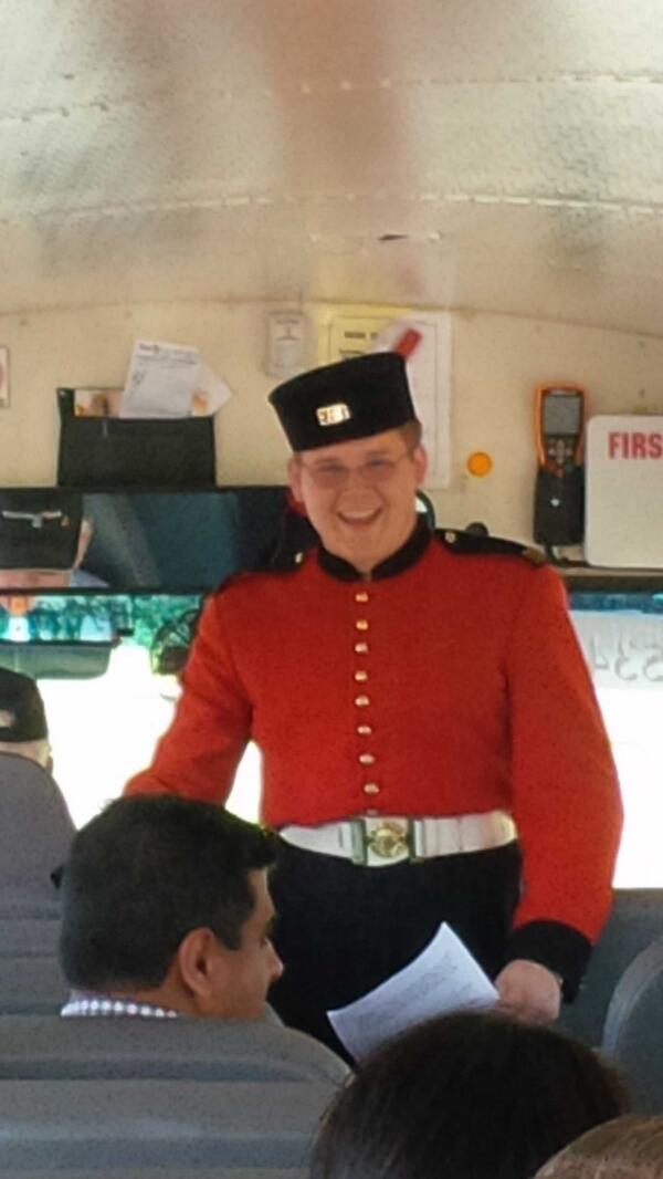 lgrothier's tweet photo. #occcio2013 tour guide and escort to Fort Henry event tonight http://t.co/NMVcr1xpiY