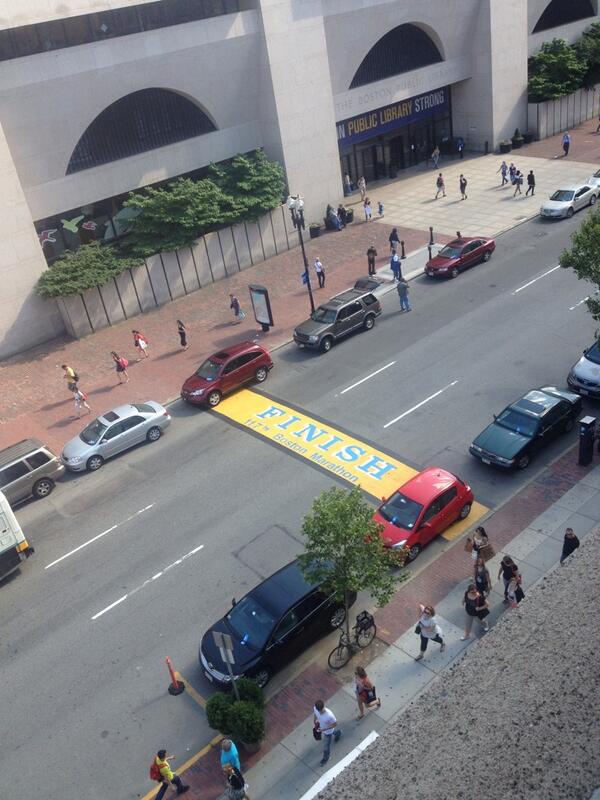 syd_talbot's tweet image. Outside my window of the hotel #prayforboston #boston