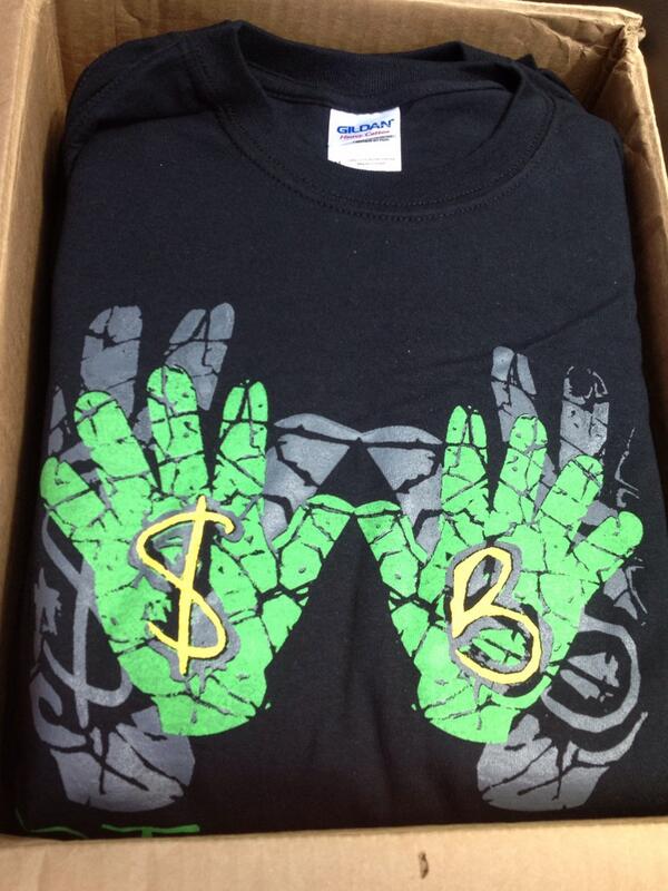 swbforreal's tweet image. T-shirts are in &amp;amp; will be available at all live events this weekend! Big ups John Matt &amp;amp; Val #teamswb stand up