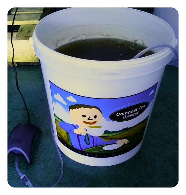 's tweet image. New range of #compostteabrewers now at #LaverstokeParkLabs:  bacteria booster (20 ltrs) and maxi brewer (205 ltrs).