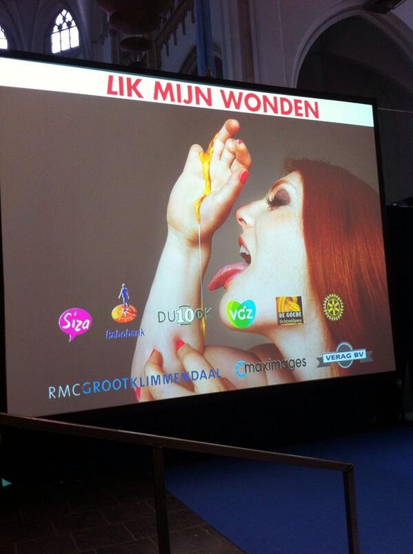 Bij de modeshow Lik mijn wonden #moba13