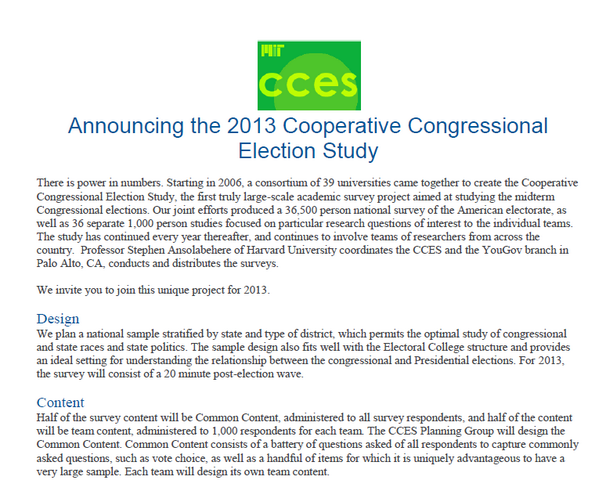 The 2013 CCES has been announced.  Here are the details, in photo form!  #CCES (1/2)