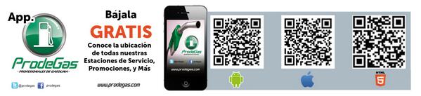 Prodegas's tweet photo. ¿Ya tienes la app de PRODEGAS en tu movil? http://t.co/ecgGjE8n9P