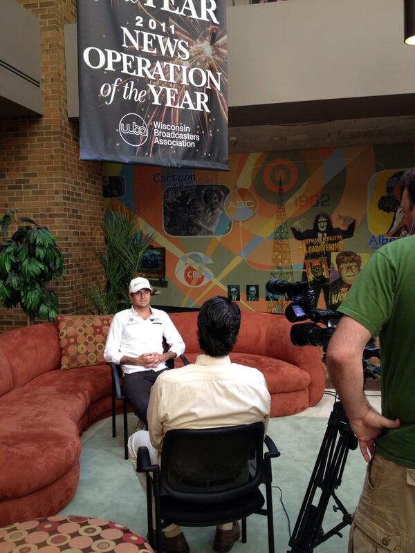 AutoReadr's tweet image. RT @NelsonPiquet: Final stop for @NelsonPiquet is a stop with WITI/Fox News Milwaukee- PR