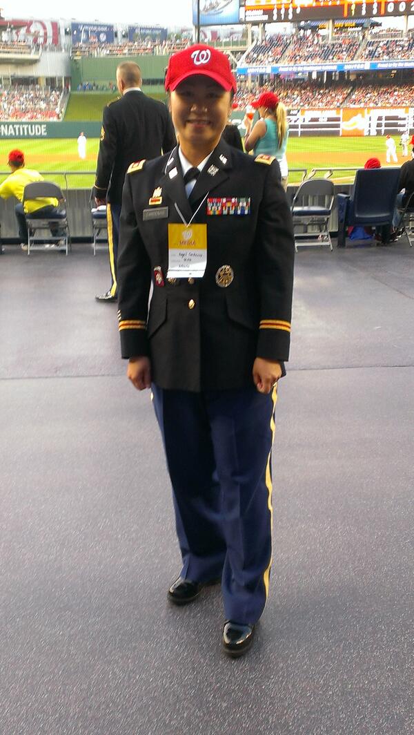 MAJCardenas's tweet photo. Thank you @Nationals for supporting the @USArmy Soldiers and Families! @JEHutton @JBWithington http://t.co/QtqHkZLyO8