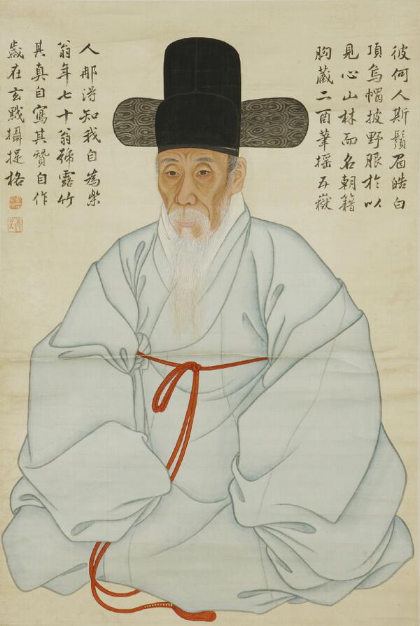 The_NMK's tweet photo. 강세황, <자화상>, 1782년(70세)
 6월 25일(화) 특별전 “표암 강세황, 시대를 앞서 간 예술혼”이 개막합니다. http://t.co/hAOAqn758I http://t.co/CXrrTr8J0O