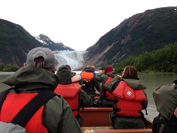 HudsonsTakeAK's tweet photo. Canoeing to the Davidson Glacier, Glacier Point Park http://t.co/7WKmI4HTej