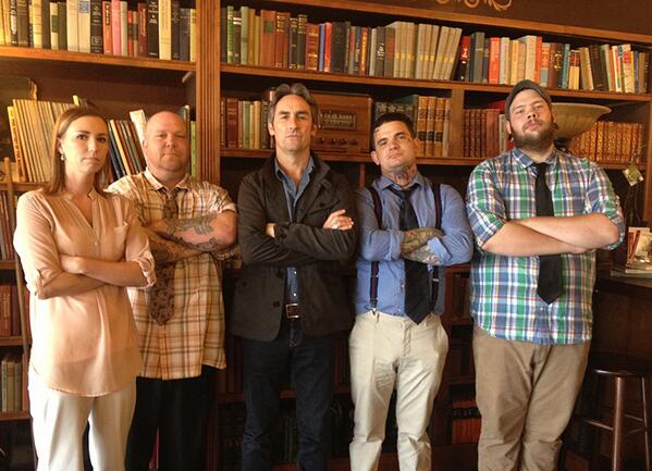 avhardtea's tweet photo. Mike's crew is on the road and feeling confident after a fresh shoe shine.  Next up: Hawthorne Blvd http://t.co/qVFoaSt0gC
