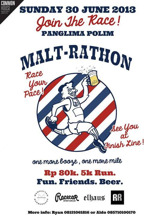 Run and drink with us! Bring your friends and join the fun!
5k running - Sunday, June 30th 2013.