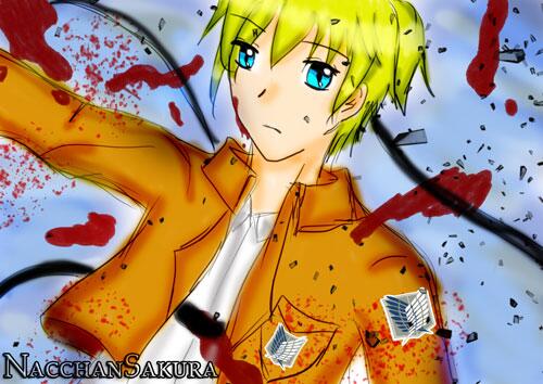 #ShareFanart? wwww here's one of my fanart, Len kagamine as Scouting Legion member. Sorry for crappy art ;///;