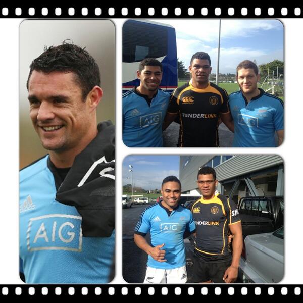 <a href="/DanCarter/">Dan Carter</a> honor to train with the ABs and good to see the man I always look up on him!! #ABstraining #stars #idol #