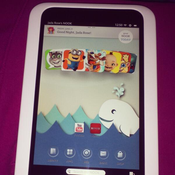 klinscott87's tweet image. My baby's NEW #NookHD ♥