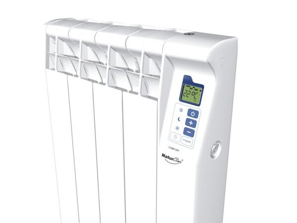 Emisor NaturClima Comfort de bajo consumo,digital y programable, con pantalla LCD y teclado táctil