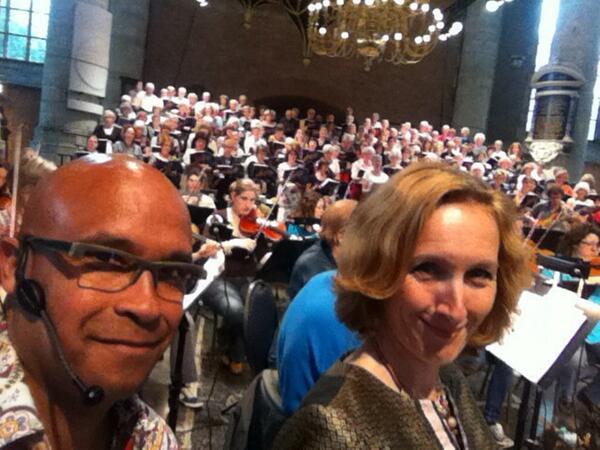 Vanavond treed ik op met mn vrouw Karin, @HollandSymfonieorkest  #thecryoftheearth @tonybiggin  #pieterskerkleiden