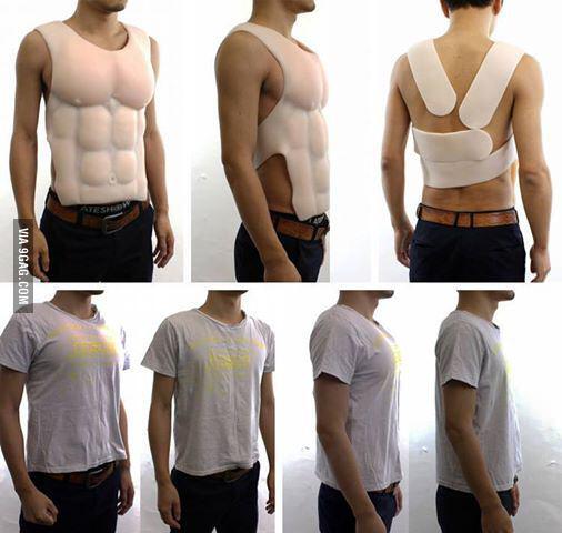 Kuatouyeah's tweet image. Jajajaja: "Men's answer to the push-up-bra 9gag.com/gag/a8WW3GZ?re…" #Polarizando