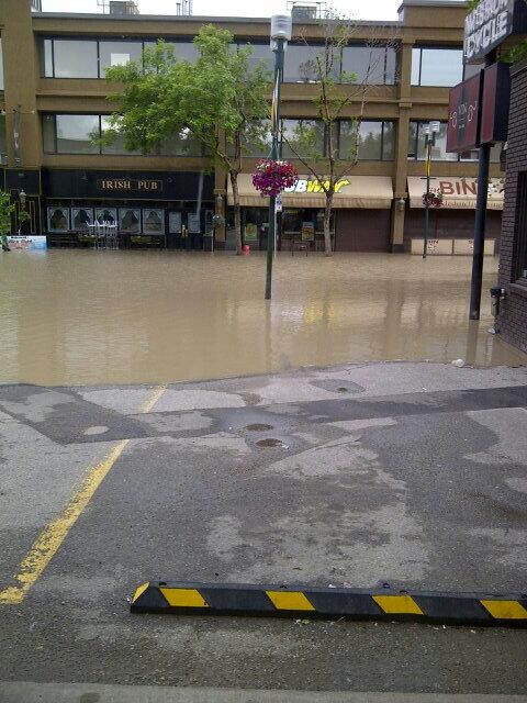 We got affected by the flood, so we are not open today. Please retweet.