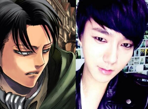 ジヱニ 進撃の美男リョウク と イェソン兵長 進撃のsj えるぷ合成画像 Http T Co Riy0pfcfcm