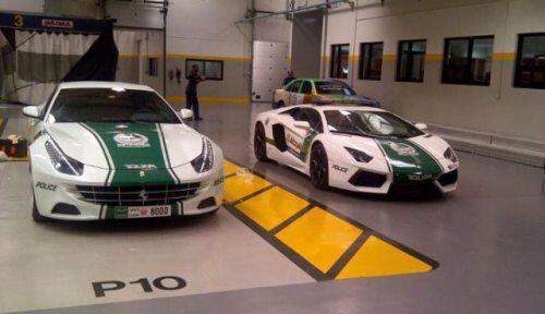 Wikimotive's tweet image. RT @Dealer_SEO: This police station definitely means business lol. #Lambo #Ferrari